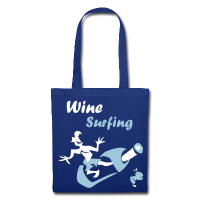 Blaue Party Tasche - Wein Surfen