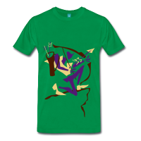 Bogenschießen T-shirt Pfeil und Bogen Robin Hood