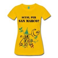Camiseta Mujer Dibujo Fantasía Ciudad - Acqua Alta Venecia Italia