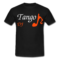 Camiseta Negra Hombre - Party Tango DJ