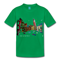 Camiseta Niño Dibujo Ciudad Fantasía - Venecia Italia