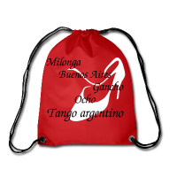 Cinch Sack Argentine Tango Bag Design - Woman Shoe