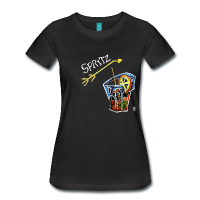 Frauen T-Shirt Spritz Kunst Design - Venedig Italien