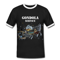 Italienische T-shirt Design - Venedig Gondel-Service