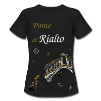 Italiensiche T-shirt Design - Rialto Veneig Gondel