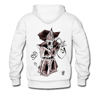 Kapuzenpullover Moka Kaffee - Venedig Kunstdesign aus Italien