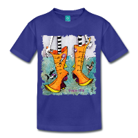Kinder T-shirt Deisgn - Hochwasser Stiefel