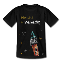 Kinder Zeichnung T-shirt - Nacht in Venedig