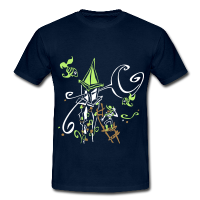 Kunst Design T-shirts Venedig Aqua Alta Italien