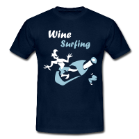 Kustige Sommer T-Shirts - Wine Surfing