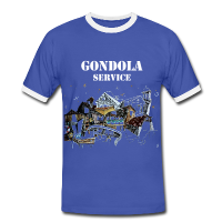 Männer T-shirt - Venedig Gondel-Service