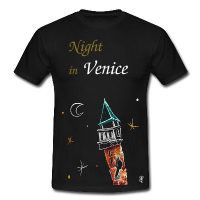 Night in Venice - Italienische T-shirt