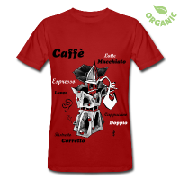 Öko Bio Kleidung - Kaffee Design aus Italien