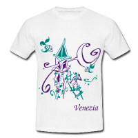 Phantasie Kunst Nacht Design - T-shirts Venedig Italien
