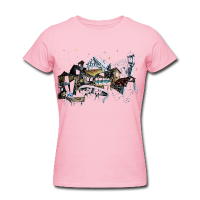 Pink Gondola Venice - Italian T-shirts