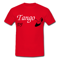 Red T-shirt Dancing Shoes - Tango DJ