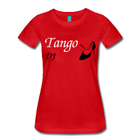 Rot Frauen T-shirt - Ich Liebe Tango Musik
