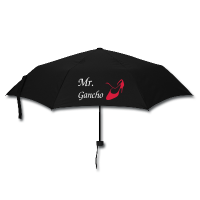 Schwarze Regenschirme - Rote Tangoschuhe