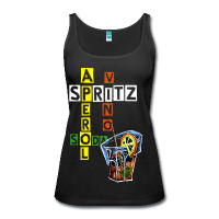 Schwarzes Spritz Aperol Party Disko Top