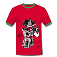 T-shirt Design Moka Coffee Art - Venice Italy
