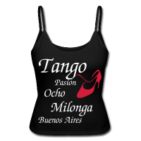 Tangoschuhe Berlin Buenos Aires Milongas T-shirt mit Damenschuh