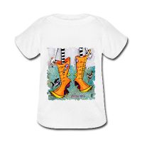 Venedig Italien Comic - Kinder T-shirt Lustige Schuhe