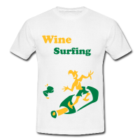 Wein Surfing - Lustige Männer Party T-Shirts