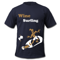 Wein Surfing - Lustige Männer Party T-Shirts