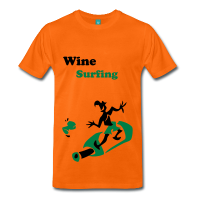 Wein Surfing - Lustige Männer Sport T-Shirts