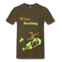 Wine Surfing - Funny Man Sport T-shirt