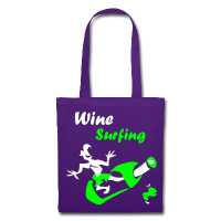Wine Surfing - Lila Sommer Spaß Tasche 