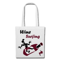 Wine Surfing - Lustige Sommer Tragetasche